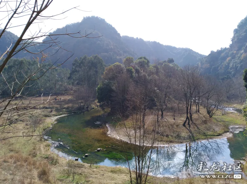 宜良马蹄河月亮湾风光