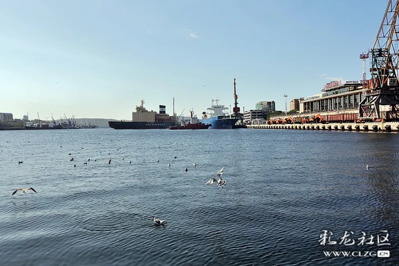 乘船游览海参崴的三面环海港口金角湾!