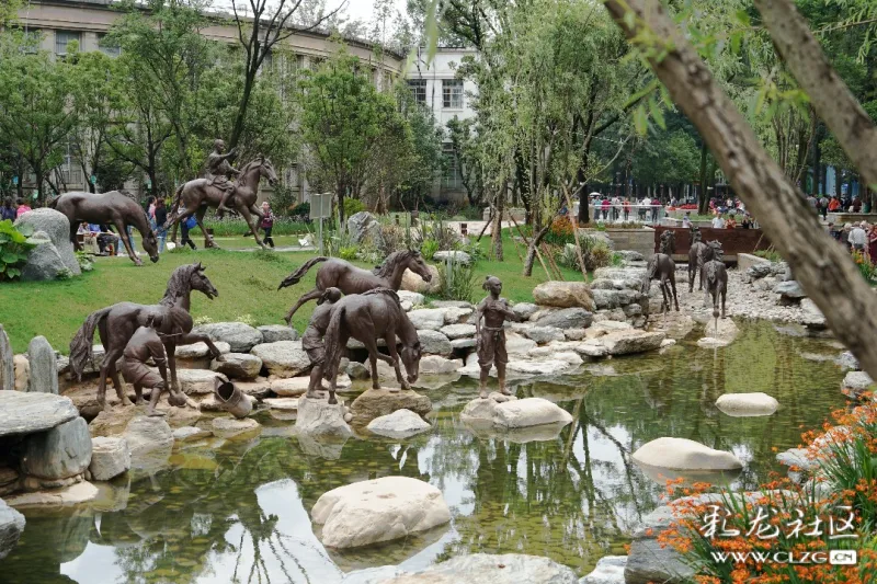 已消失的翠湖洗马河边的田园牧歌景象,在今年五华区的提升翠湖周边