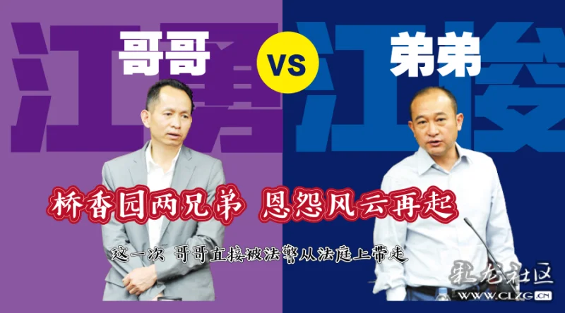 桥香园江氏兄弟恩怨风云再起这一次哥哥被法警当庭带走