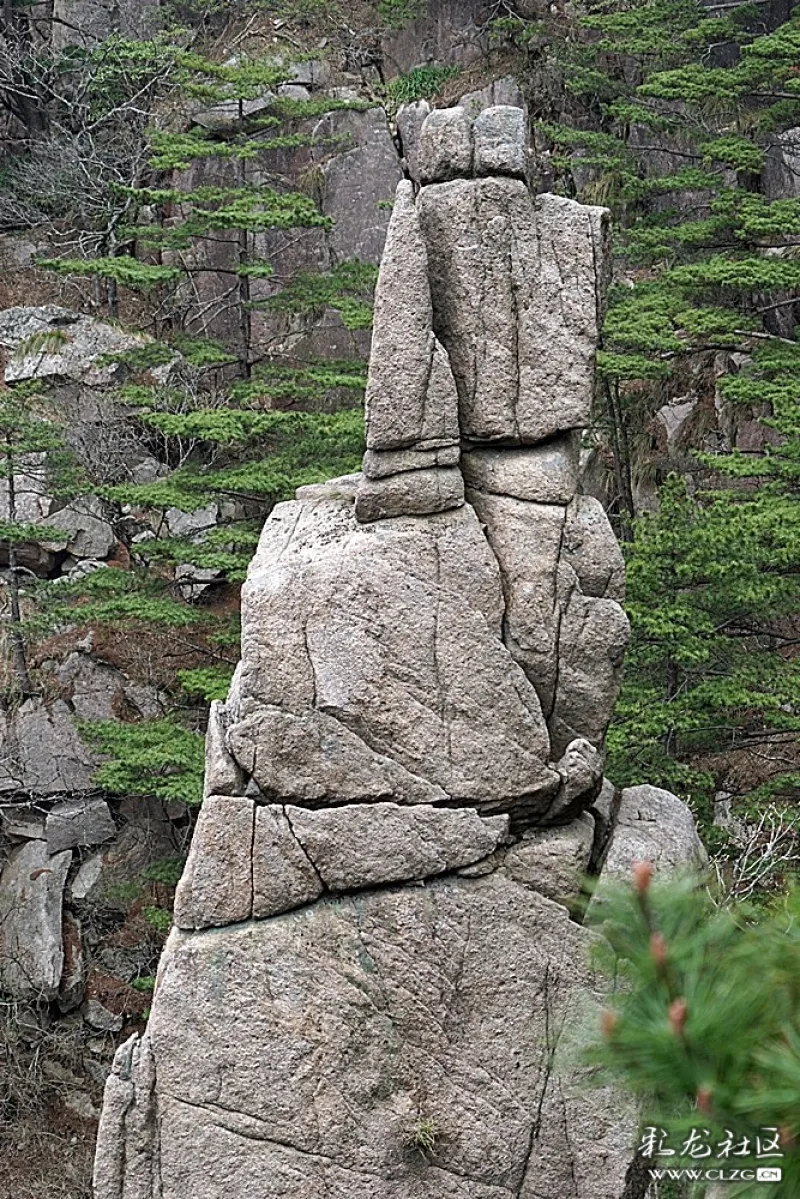 黄山仙人晒靴景观