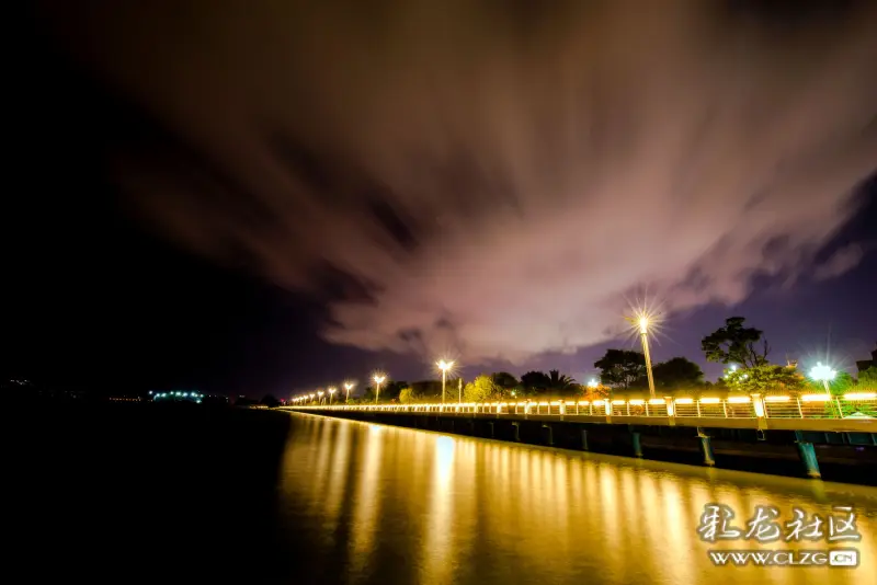 滇池海埂大坝夜景