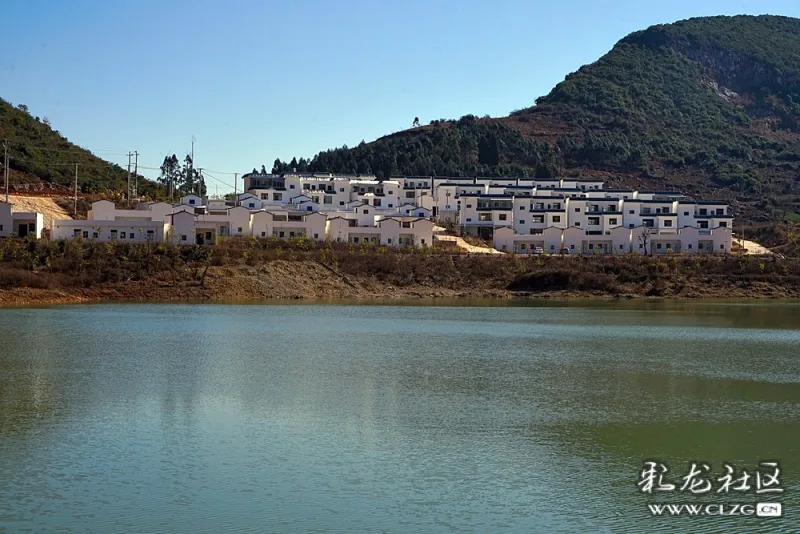 航拍:石林县大可乡水尾村委会老黑山村.