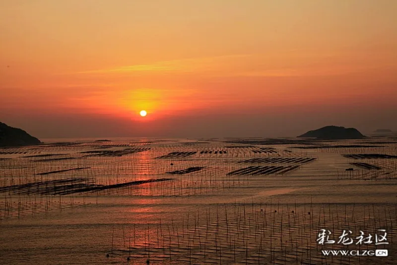 霞浦北岐滩涂观日出!