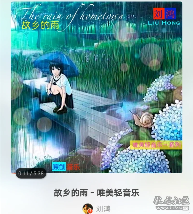 音乐散文故乡的雨高德敏