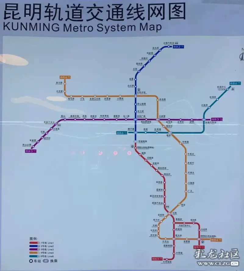 422公里4号线连接昆明主城和呈贡新区即可从塘子巷乘坐地铁直抵机场