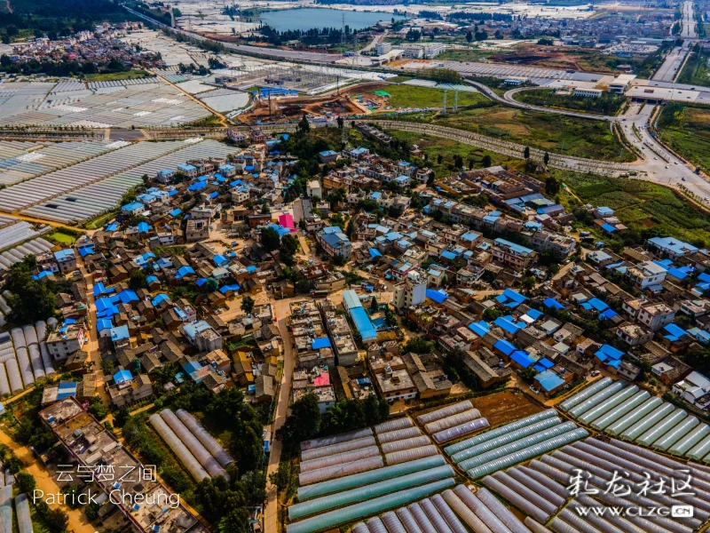 瞰昆明航拍马金铺一座新城的锦绣田园