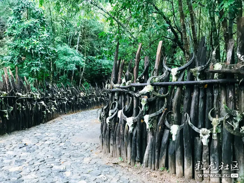 "翁丁"佤语意为云雾缭绕的地方,漫步神秘原始村落,时有伴雨,我们也