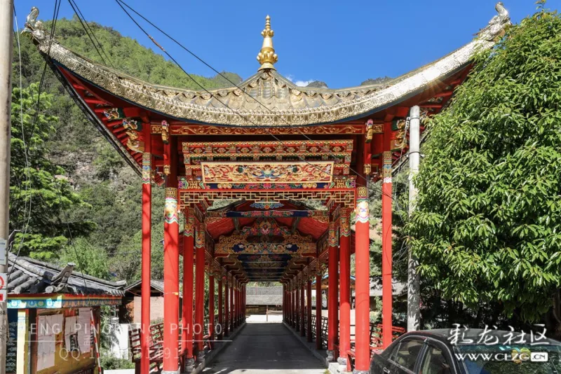 云岭维西塔城镇秀美景色好风光