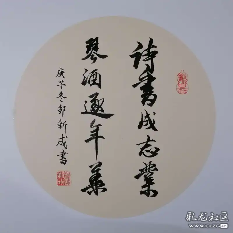 邹新成书画教学工作室2021寒假毛笔硬笔书法班1月17日