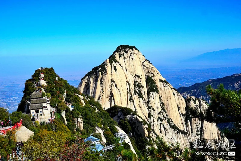 陕西行三上西岳华山北峰天险