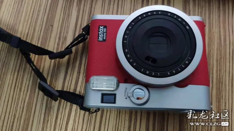 富士instax立拍立得 一次成像相机 mini90 典藏红