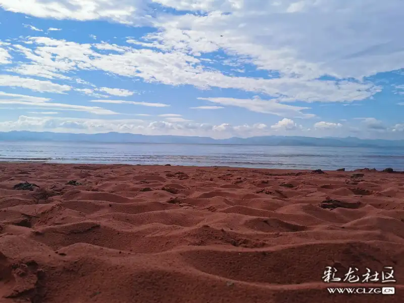 抚仙湖网红沙滩走一走