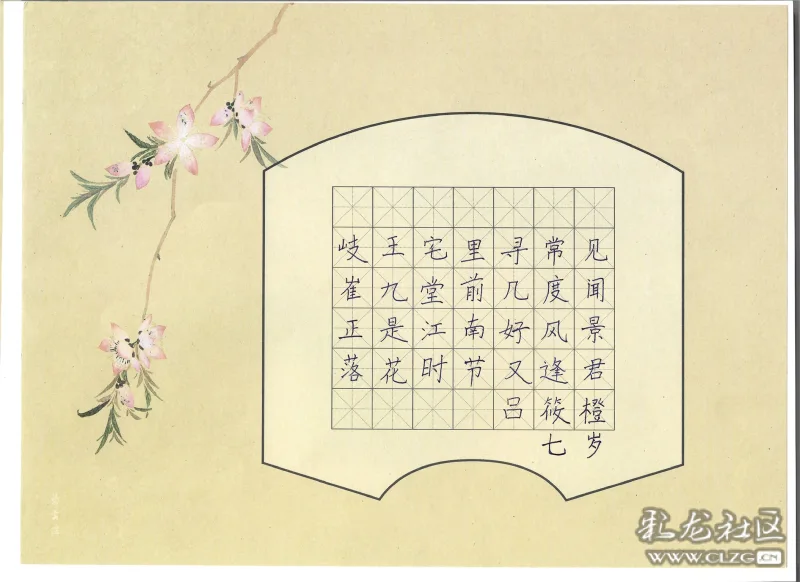 玉溪聂耳小学二年级吕筱橙硬笔书法作品