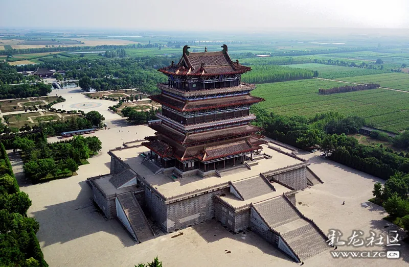 欲穷千里目更上一层楼航拍中国四大名楼之鹳雀楼