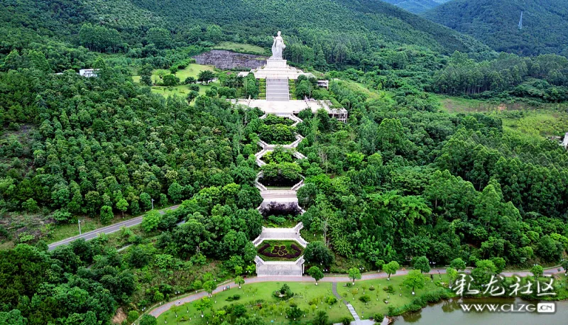俯瞰重庆永川神女湖
