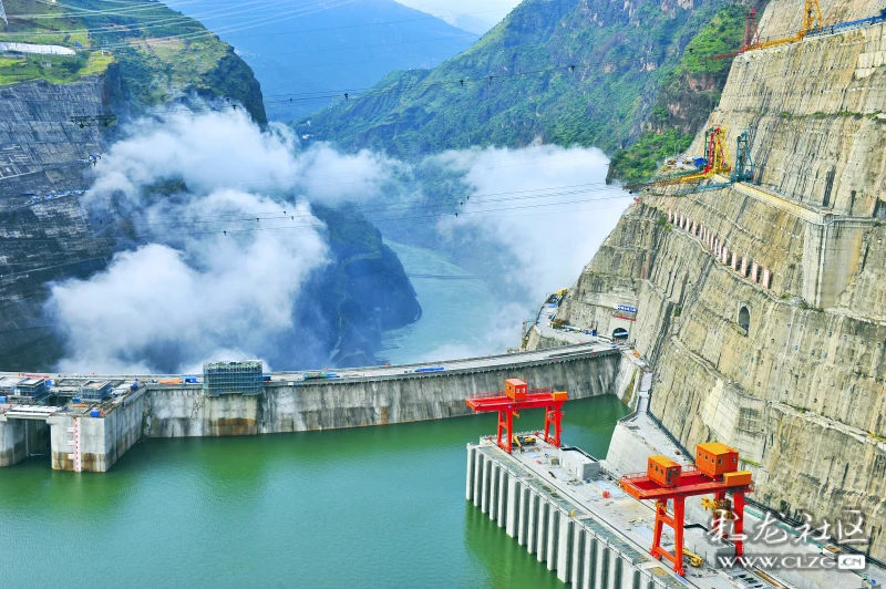 白鹤滩水电站大坝