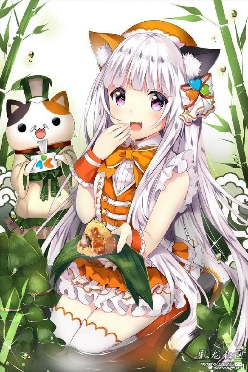 萌萌的猫耳可爱的喵娘