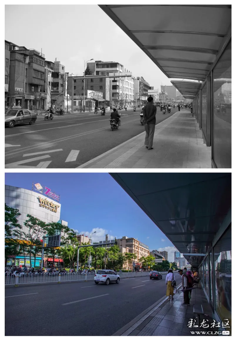 改革开放40年昆明城市中的变化