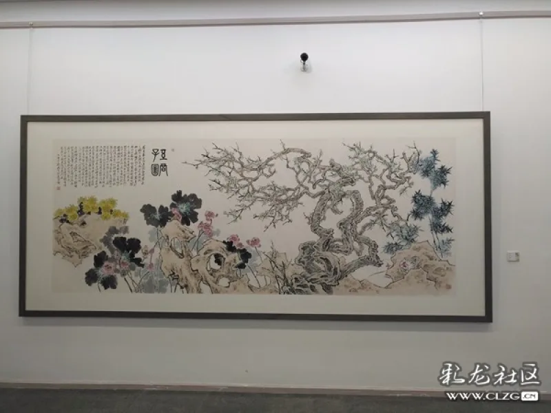 君子之风邓福星绘五君子画展在昆明市博物馆开幕