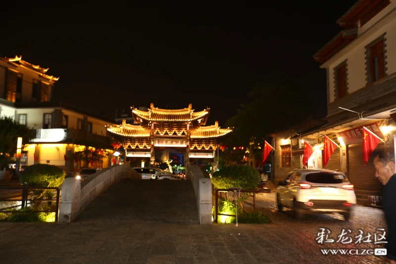 建水古城夜景