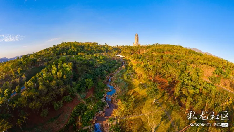 美麗的開遠素滇南明珠之稱,而鳳凰生態公園就是這明珠上的閃光點,山下