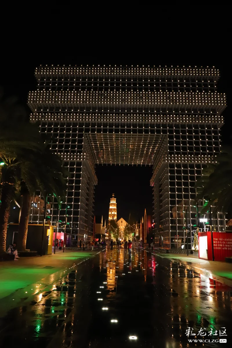 夜幕下的公园1903