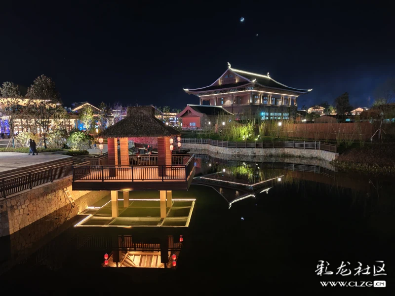 打卡万达融创文旅城夜景