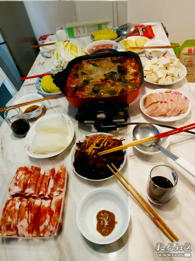 家中自制火锅解馋