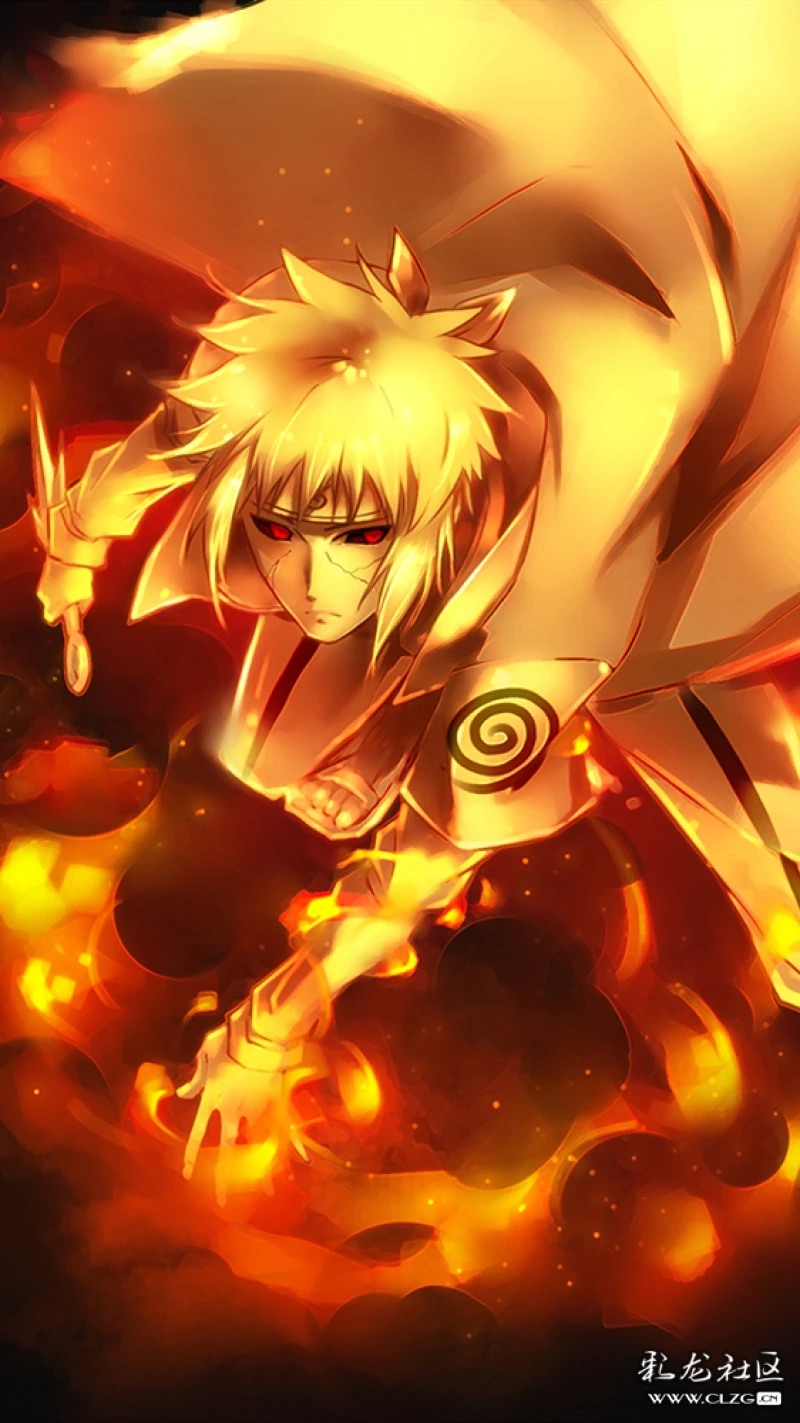 波风水门-四代火影,在火影连载的前期,很多人都会认为四代是最强的