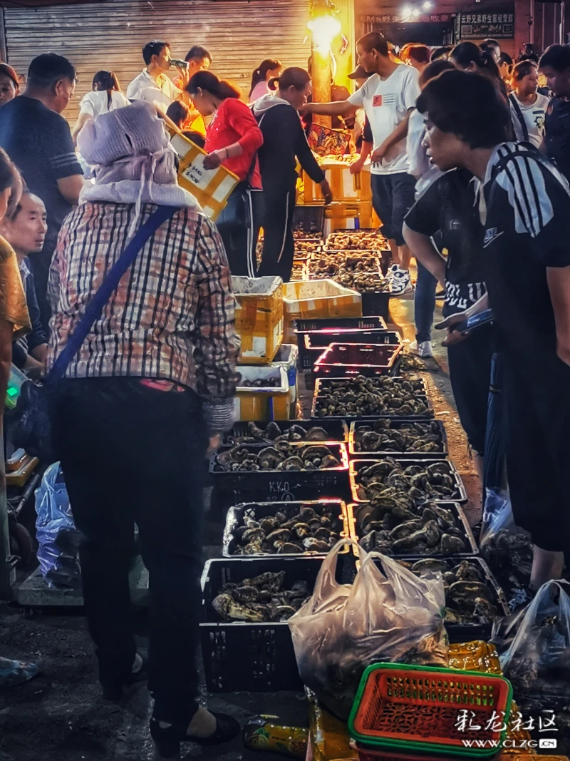 云南野生菌山珍美味的地摊夜市