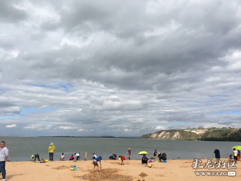 晋宁滇池南岸沙滩公园