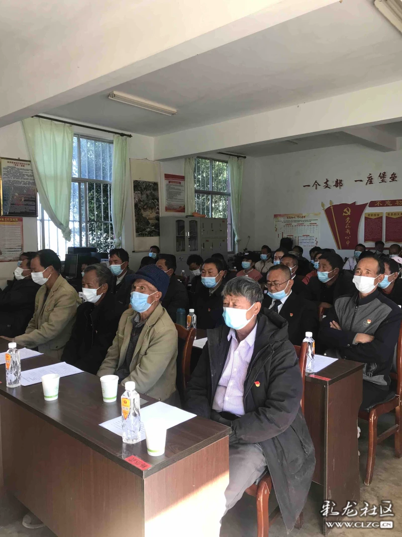 永平县龙街镇贵口村党总支部党员大会胜利召开施学峰202114摄