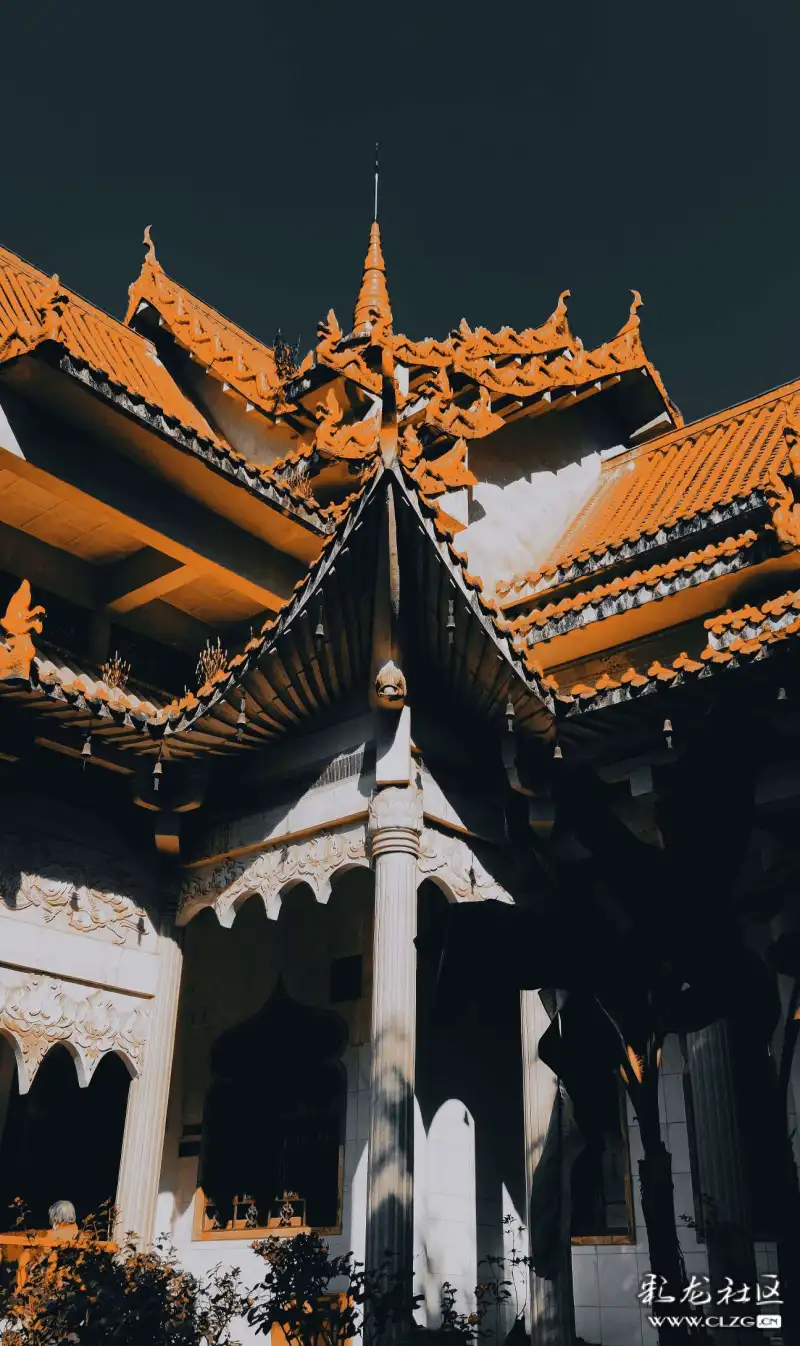 手机摄影之 油墨青橙调的昆明圆通寺-彩龙社区