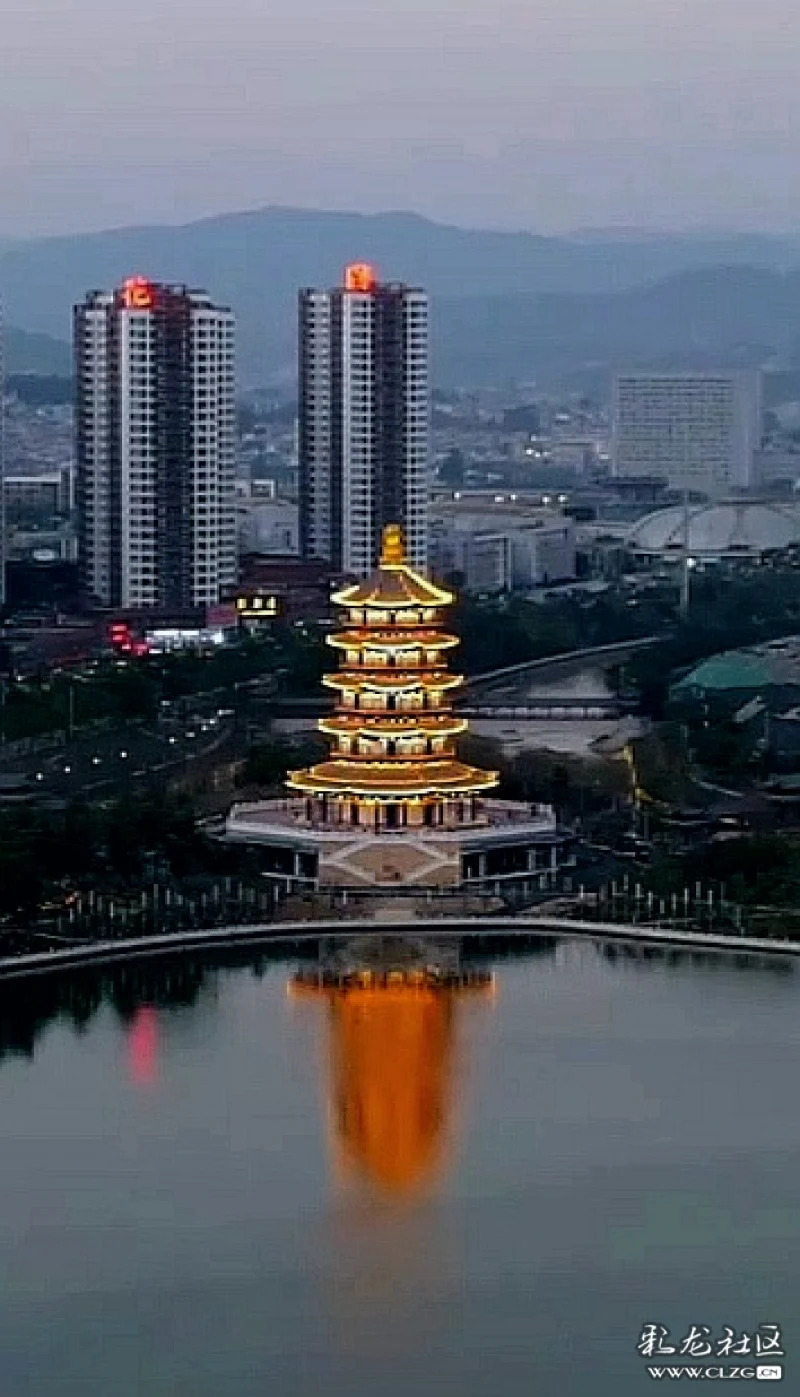 俯瞰《美麗玉龍湖公園》南亞紐帶,中國臨滄