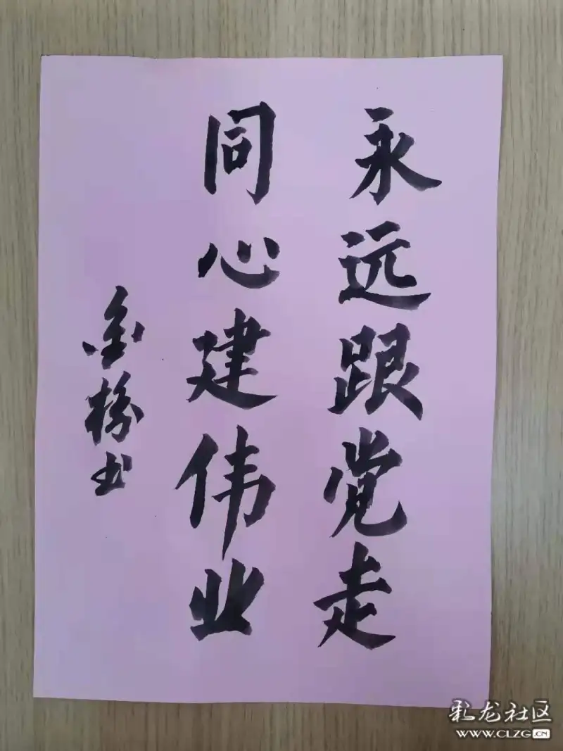 小楷  |  永远跟党走 同心建伟业