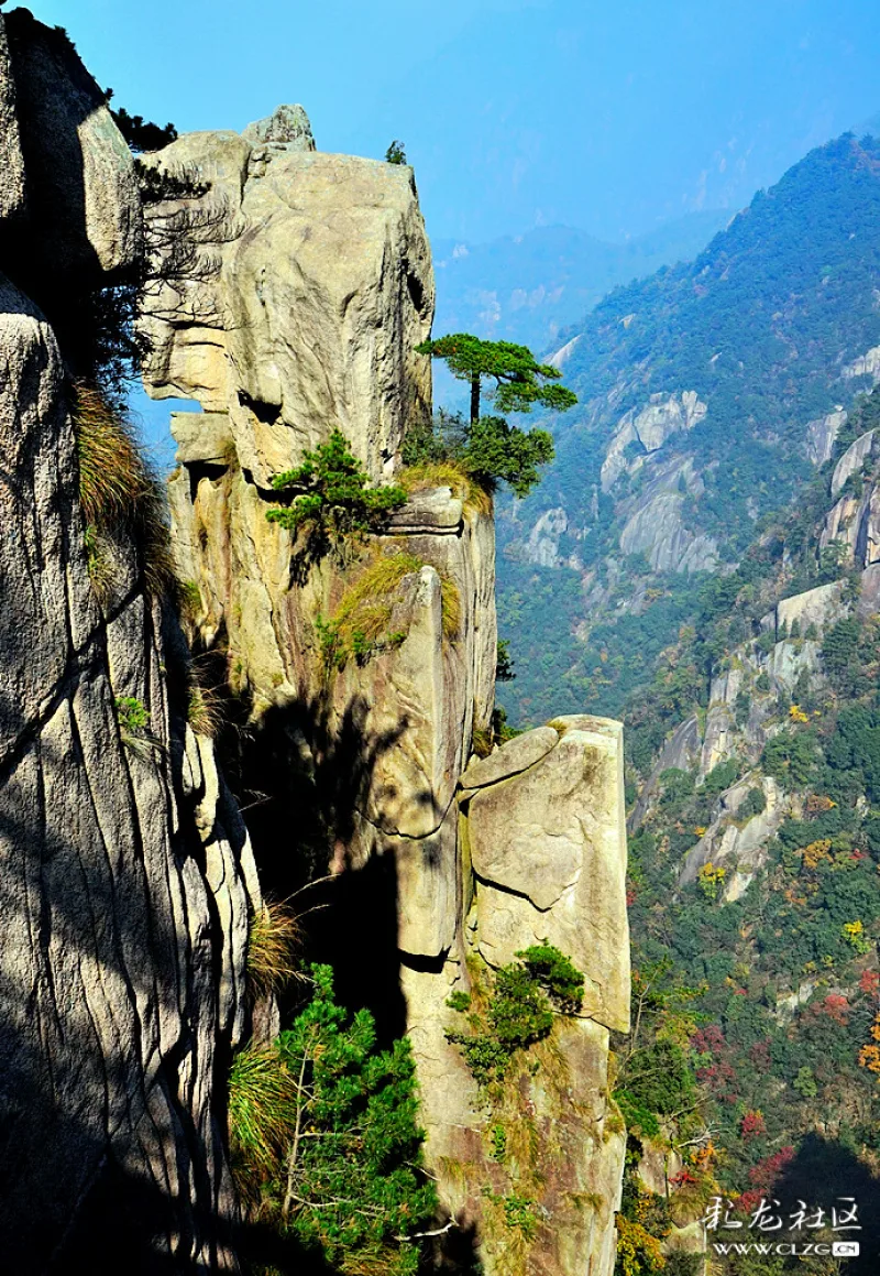 九华山花台峰高独秀观景悟道的绝佳之地
