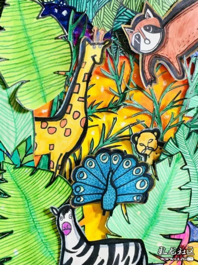 生物多样性我参与昆明市中小学生线上闯关活动共绘生物多样性绘画作品