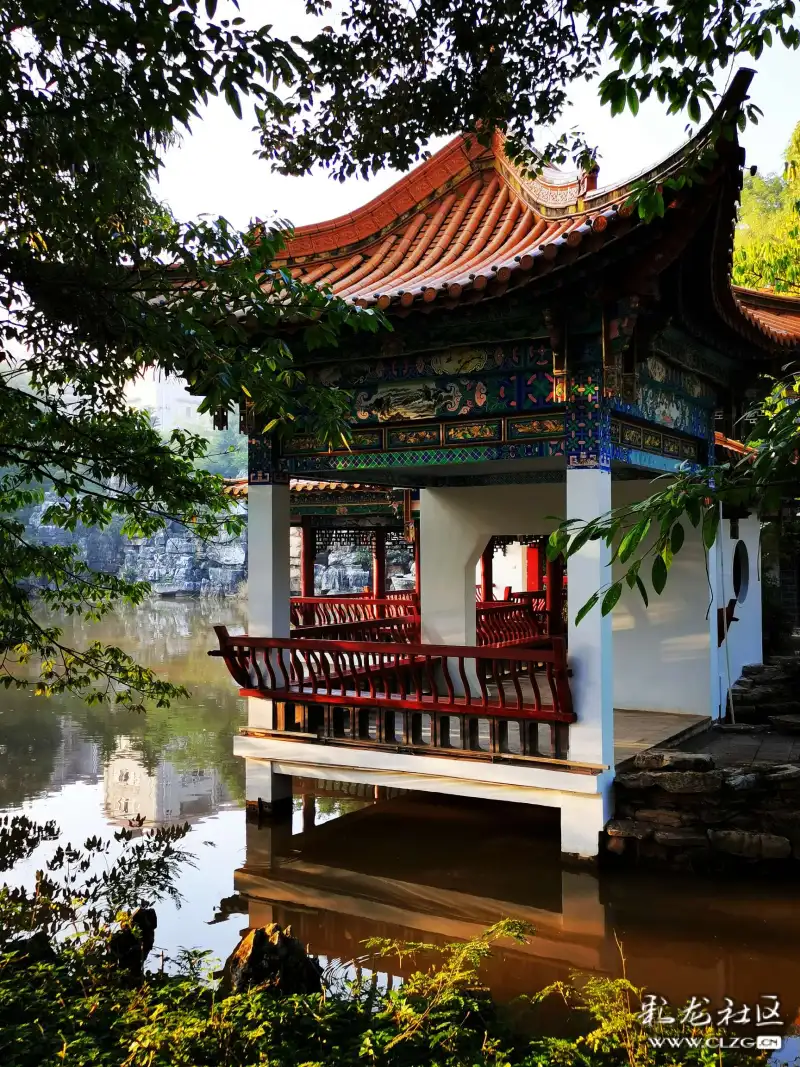 开远泸江公园的早晨