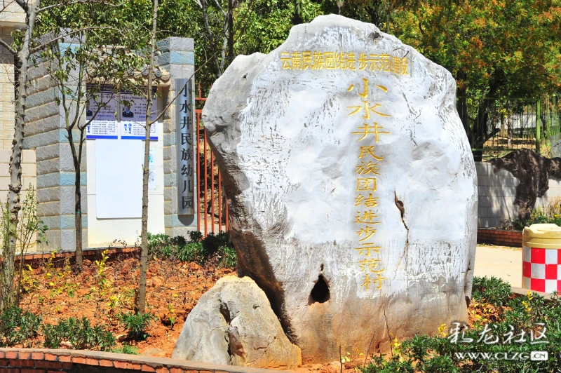 昆明市富民县民族团结进步示范村小水井村的春色.