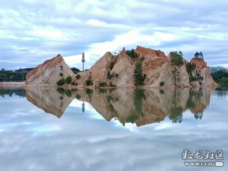 蓝天白云醉了建水五龙湖