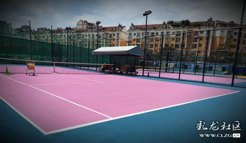 少女心粉红的的回忆这样的网球场你见过吗