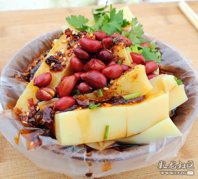 特色小吃凉卷粉