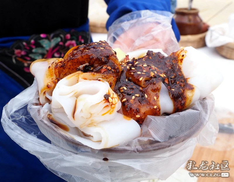 特色小吃凉卷粉