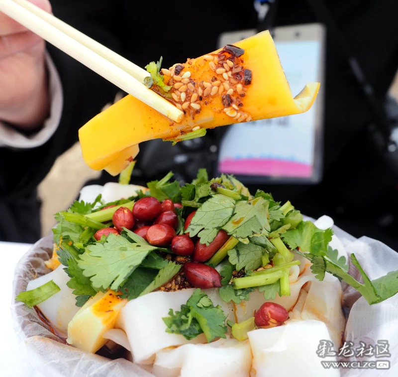 特色小吃凉卷粉