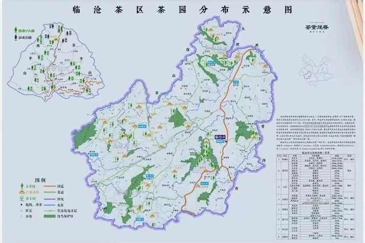 春茶季云南茶山茶园分布示意图5份西双版纳临沧普洱滇西