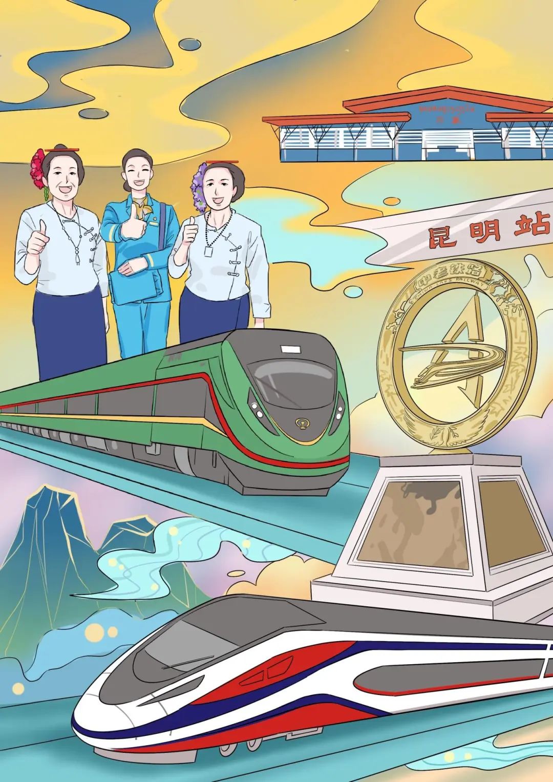 中国网一组数字告诉你中老铁路客货两旺